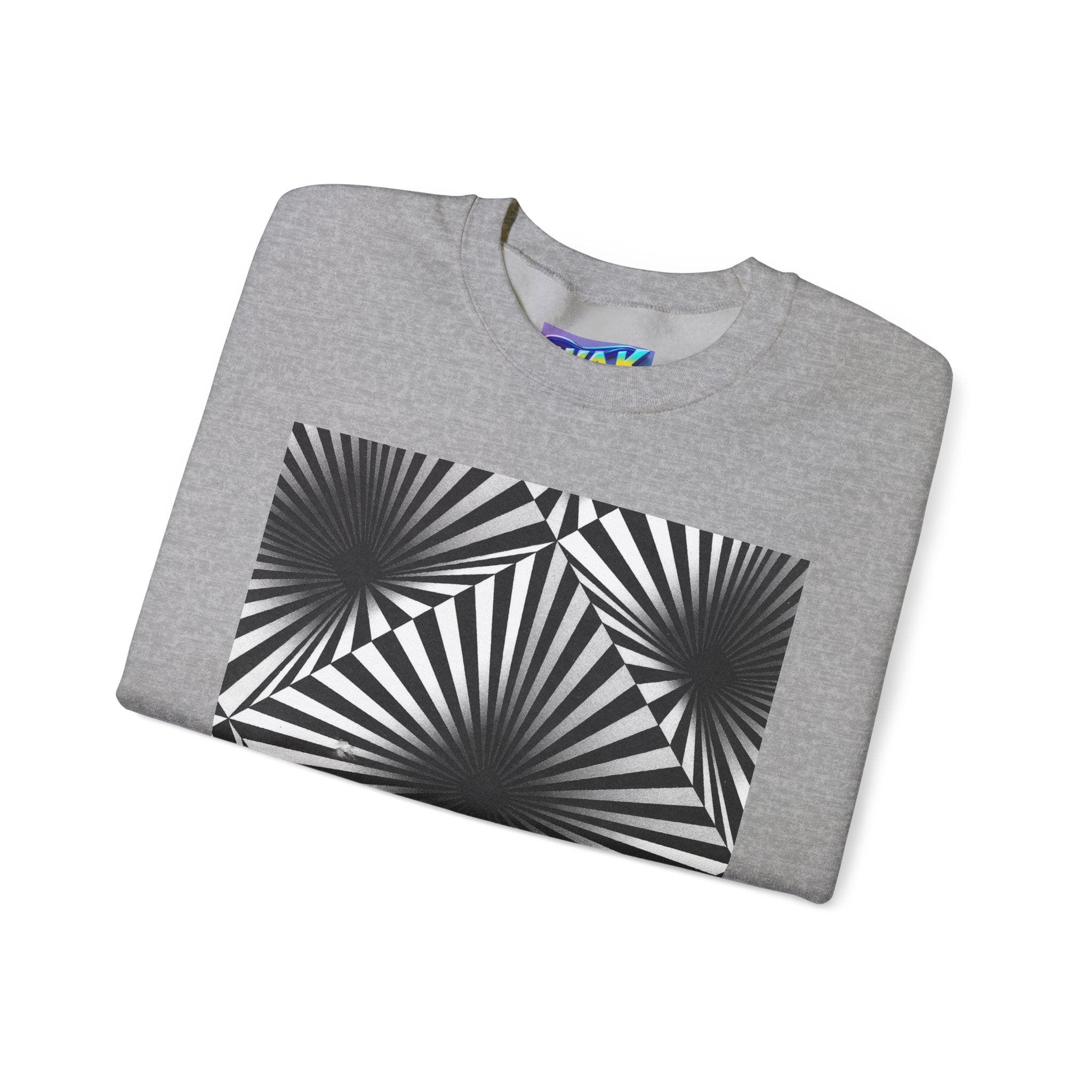 Optical Illusions Crewneck Sweatshirt — Mind-Bending Graphic Sweatshirt
