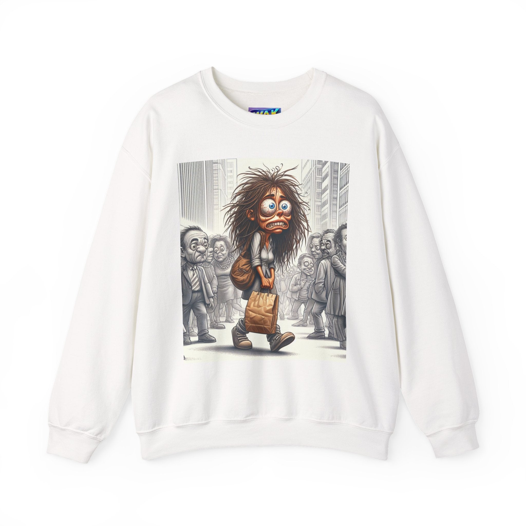 Nervous Breakdown Sweatshirt — Edgy Graphic Crewneck for Mental Health Awareness