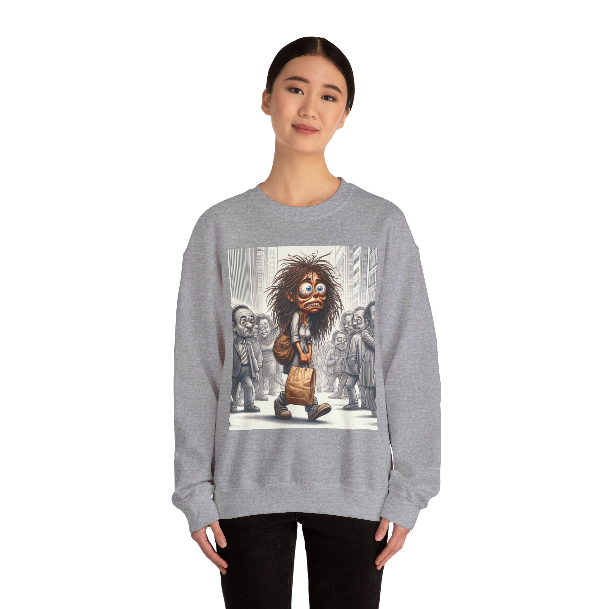 Nervous Breakdown Sweatshirt — Edgy Graphic Crewneck for Mental Health Awareness