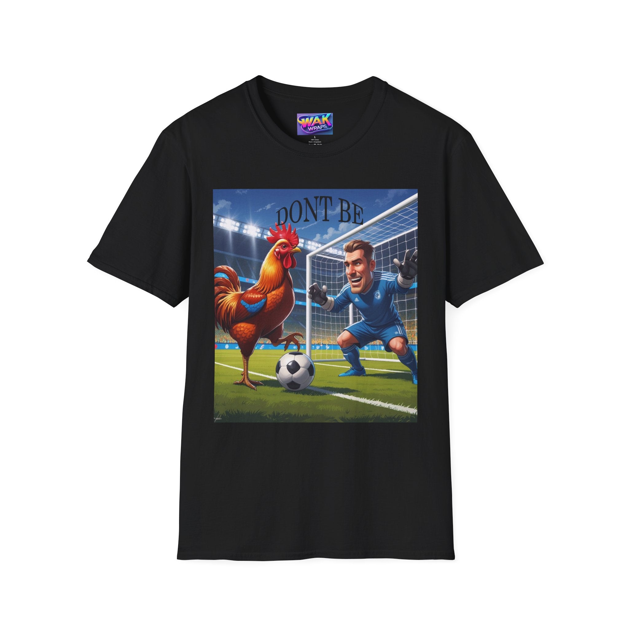 Rooster Being Blocked "Funny Football" T-Shirt