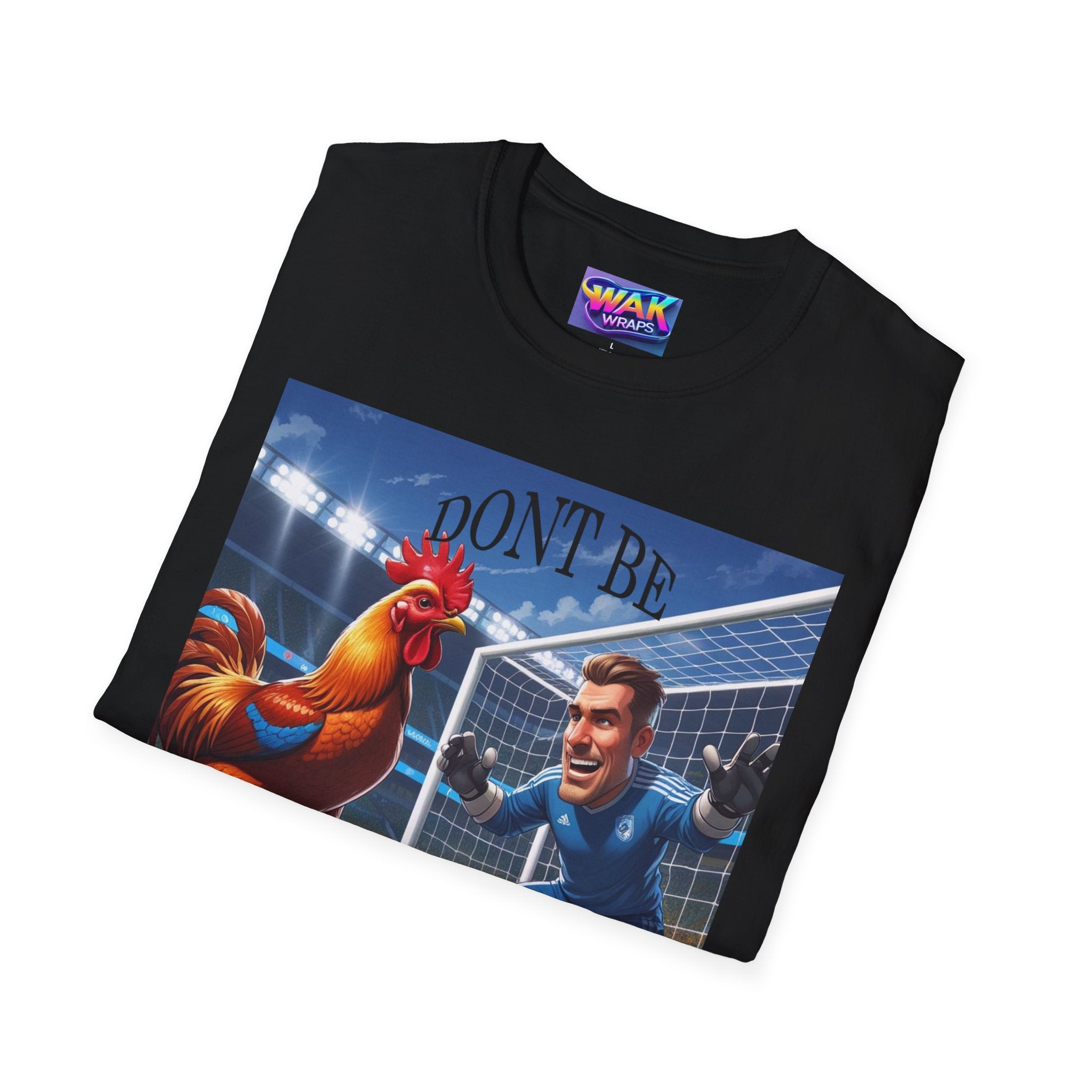Rooster Being Blocked "Funny Football" T-Shirt