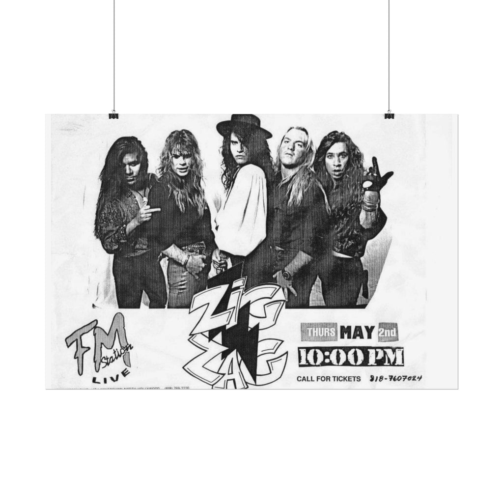 Zig Zags Band Vintage Concert Poster — Rolled Rock Poster (May 2, 10:00 PM)