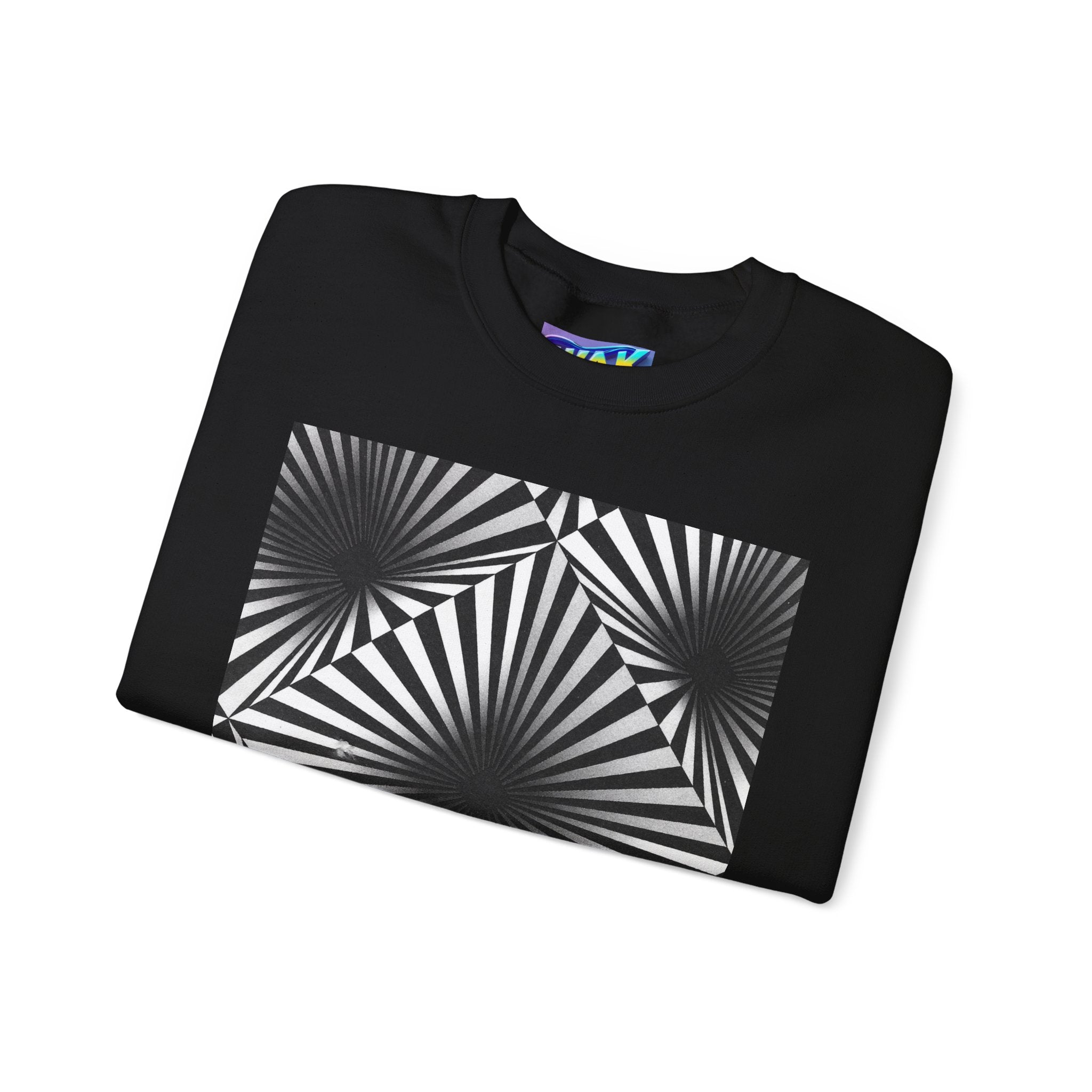Optical Illusions Crewneck Sweatshirt — Mind-Bending Graphic Sweatshirt
