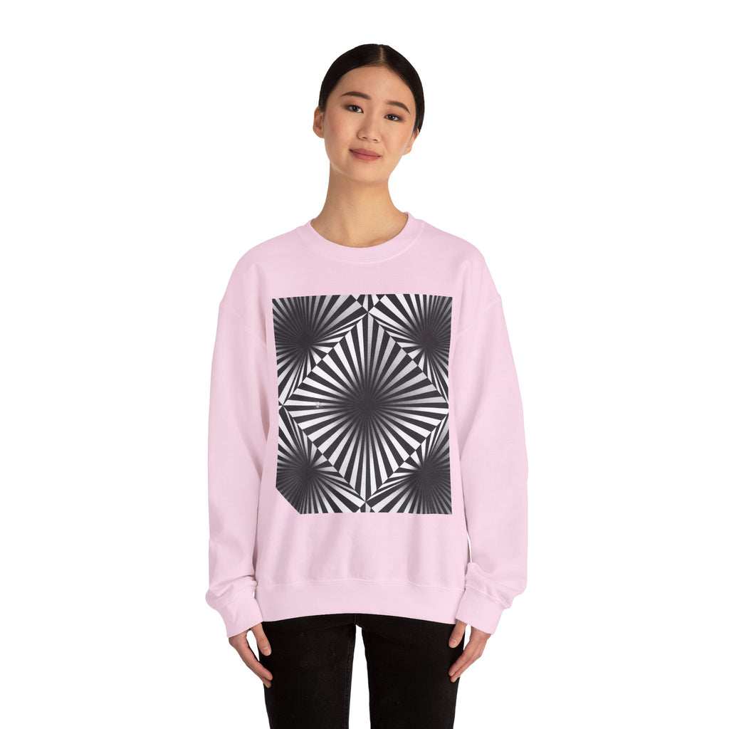 Optical Illusions Crewneck Sweatshirt — Mind-Bending Graphic Sweatshirt