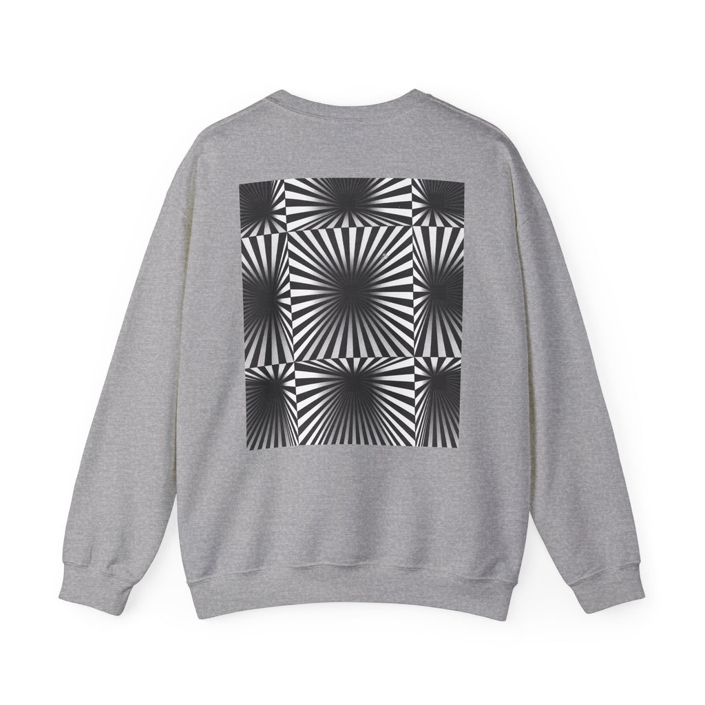 Optical Illusions Crewneck Sweatshirt — Mind-Bending Graphic Sweatshirt