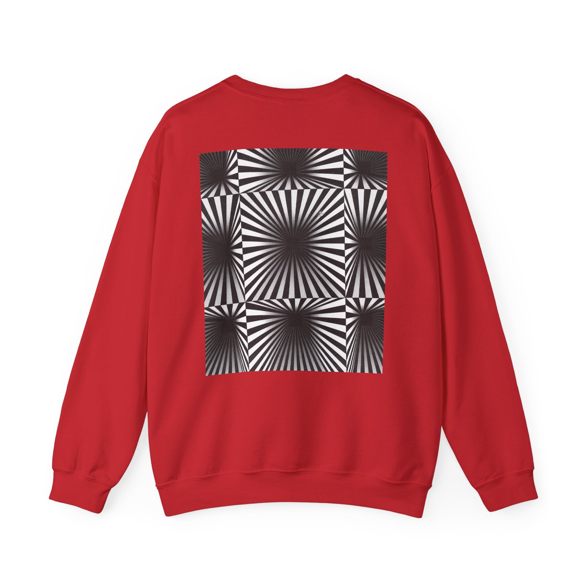 Optical Illusions Crewneck Sweatshirt — Mind-Bending Graphic Sweatshirt