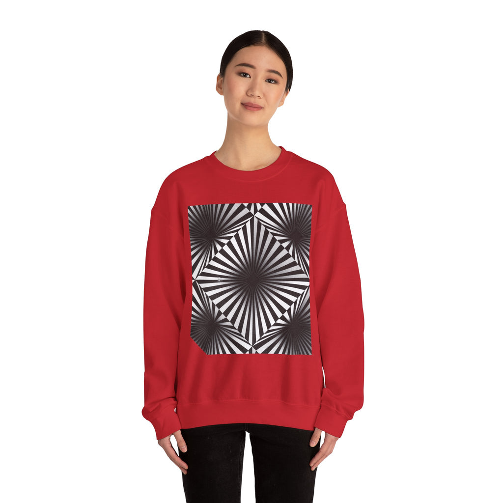 Optical Illusions Crewneck Sweatshirt — Mind-Bending Graphic Sweatshirt