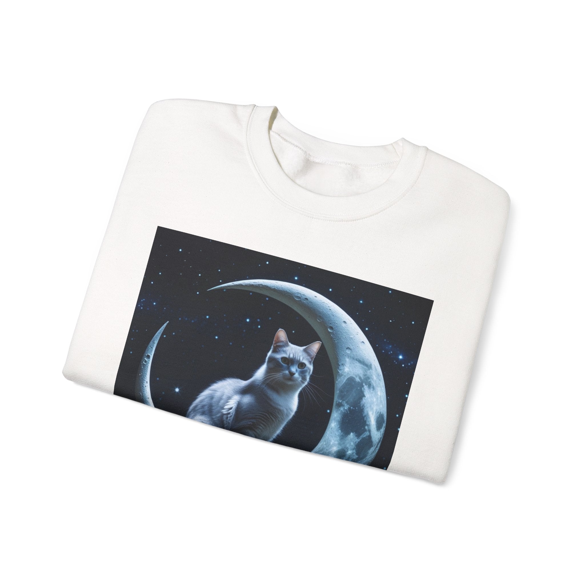 Moonlit Cat Crewneck Sweatshirt