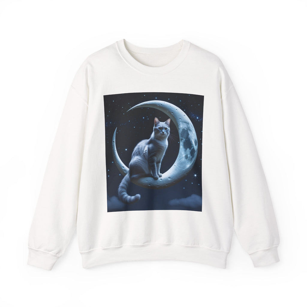 Moonlit Cat Crewneck Sweatshirt