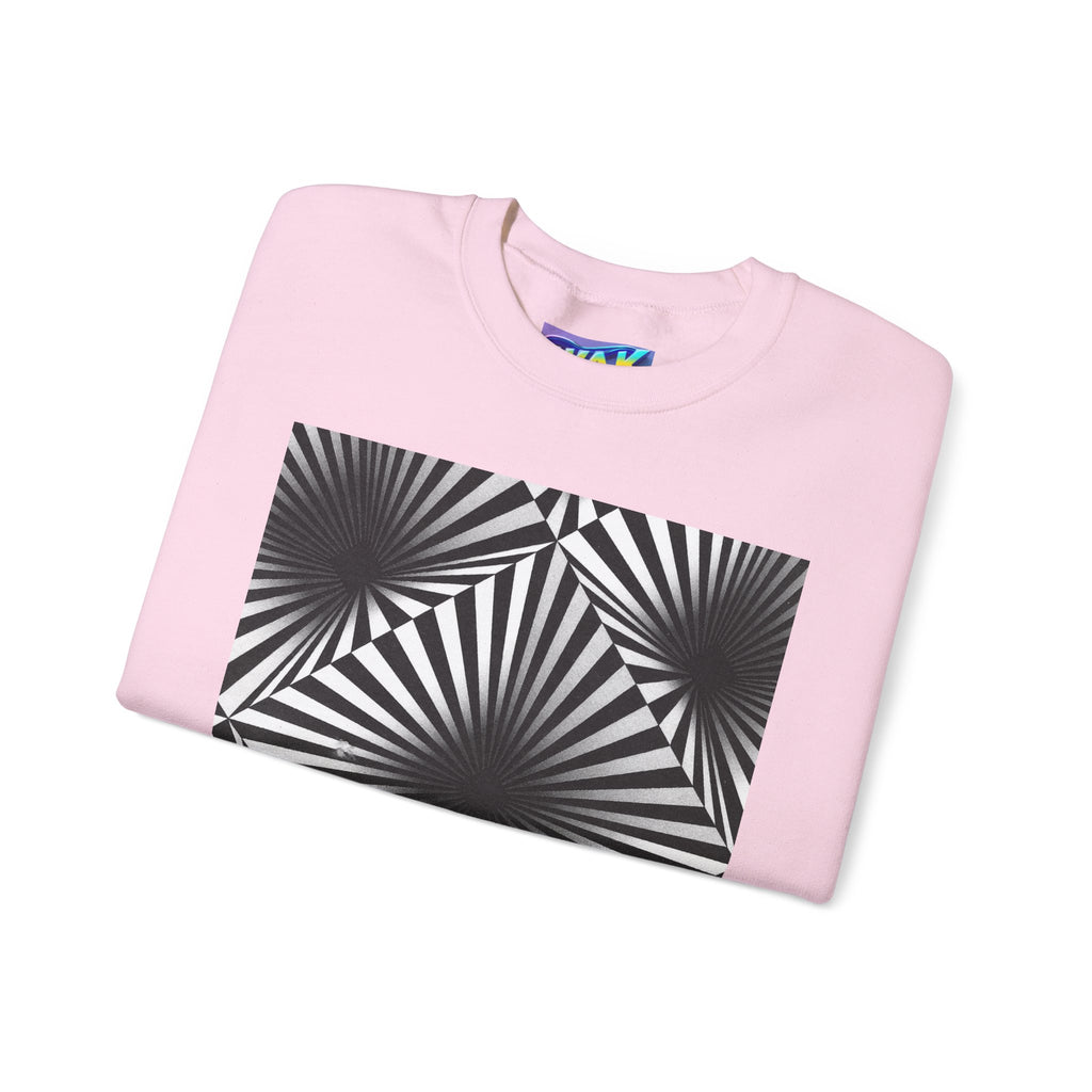 Optical Illusions Crewneck Sweatshirt — Mind-Bending Graphic Sweatshirt