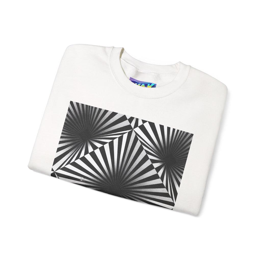 Optical Illusions Crewneck Sweatshirt — Mind-Bending Graphic Sweatshirt