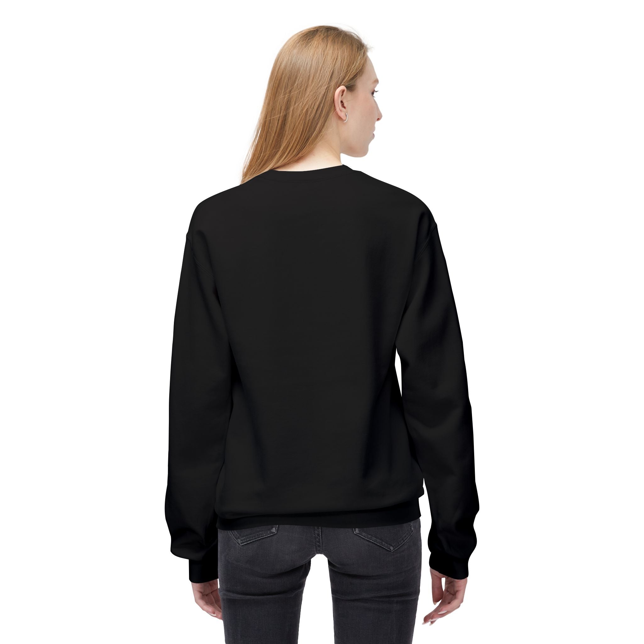 Abstract Black Ink Mirror Crewneck Sweatshirt by Jon John