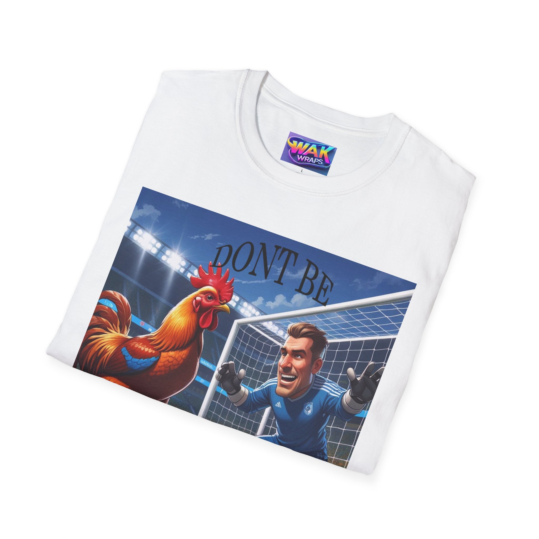 Rooster Being Blocked "Funny Football" T-Shirt