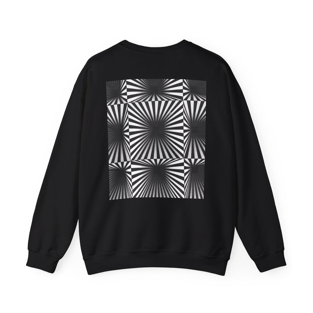 Optical Illusions Crewneck Sweatshirt — Mind-Bending Graphic Sweatshirt