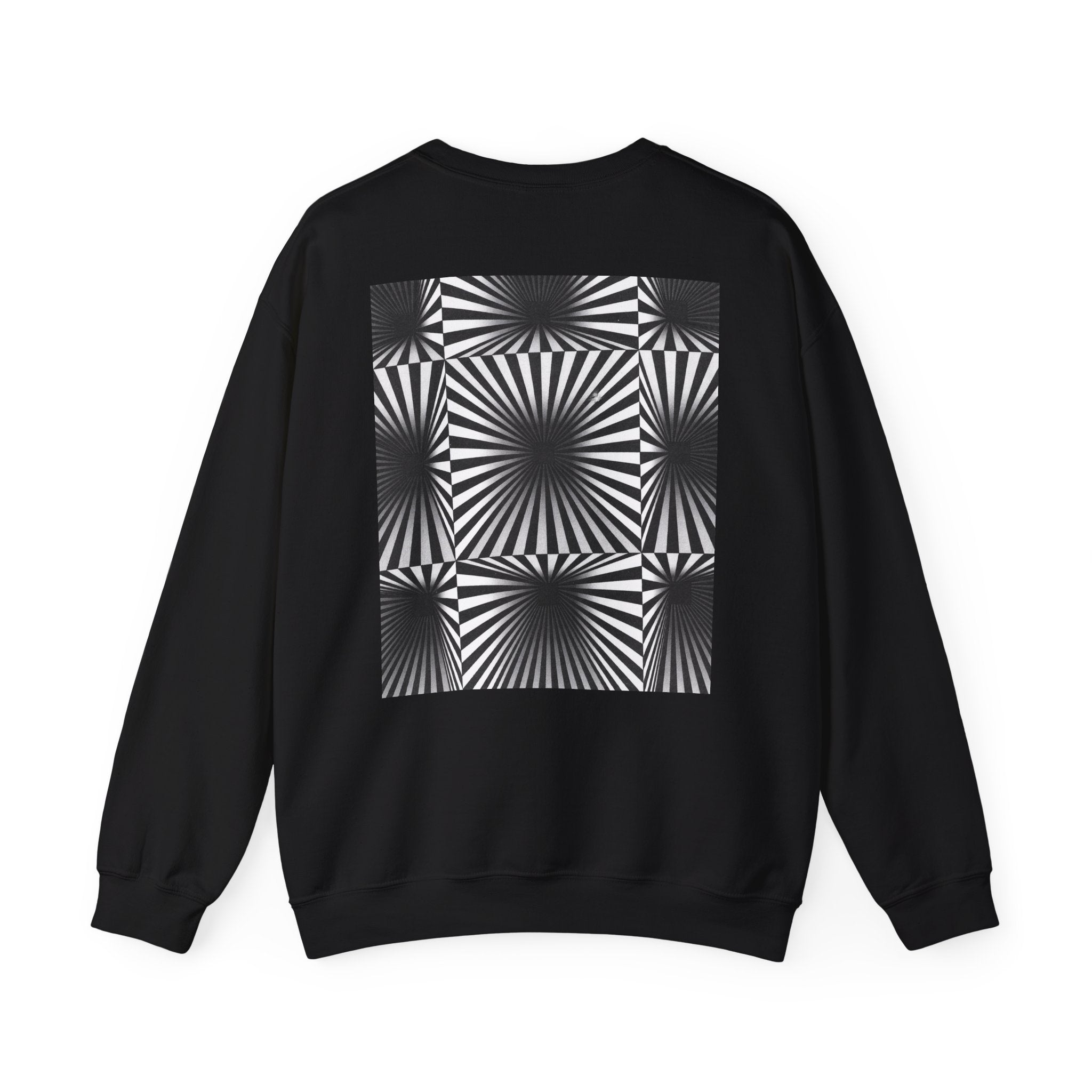 Optical Illusions Crewneck Sweatshirt — Mind-Bending Graphic Sweatshirt