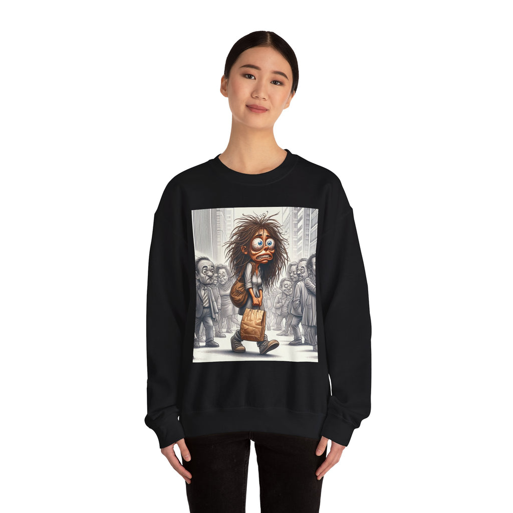 Nervous Breakdown Sweatshirt — Edgy Graphic Crewneck for Mental Health Awareness
