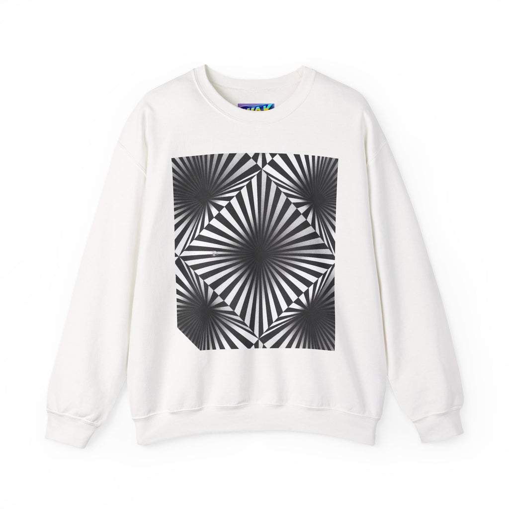 Optical Illusions Crewneck Sweatshirt — Mind-Bending Graphic Sweatshirt