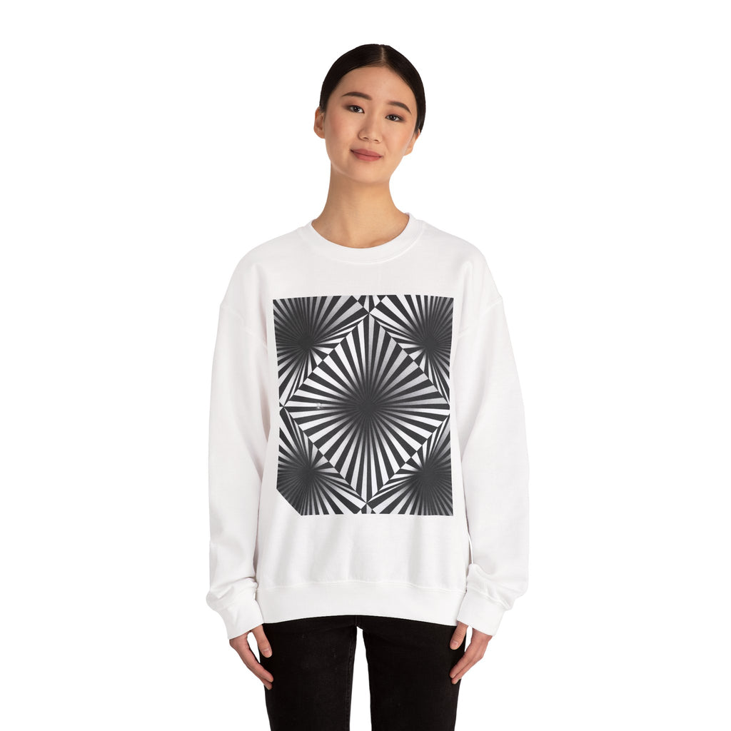 Optical Illusions Crewneck Sweatshirt — Mind-Bending Graphic Sweatshirt
