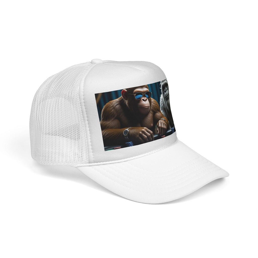 Bigfoot & Yeti Trucker Cap — "Playing for Keeps" Graphic