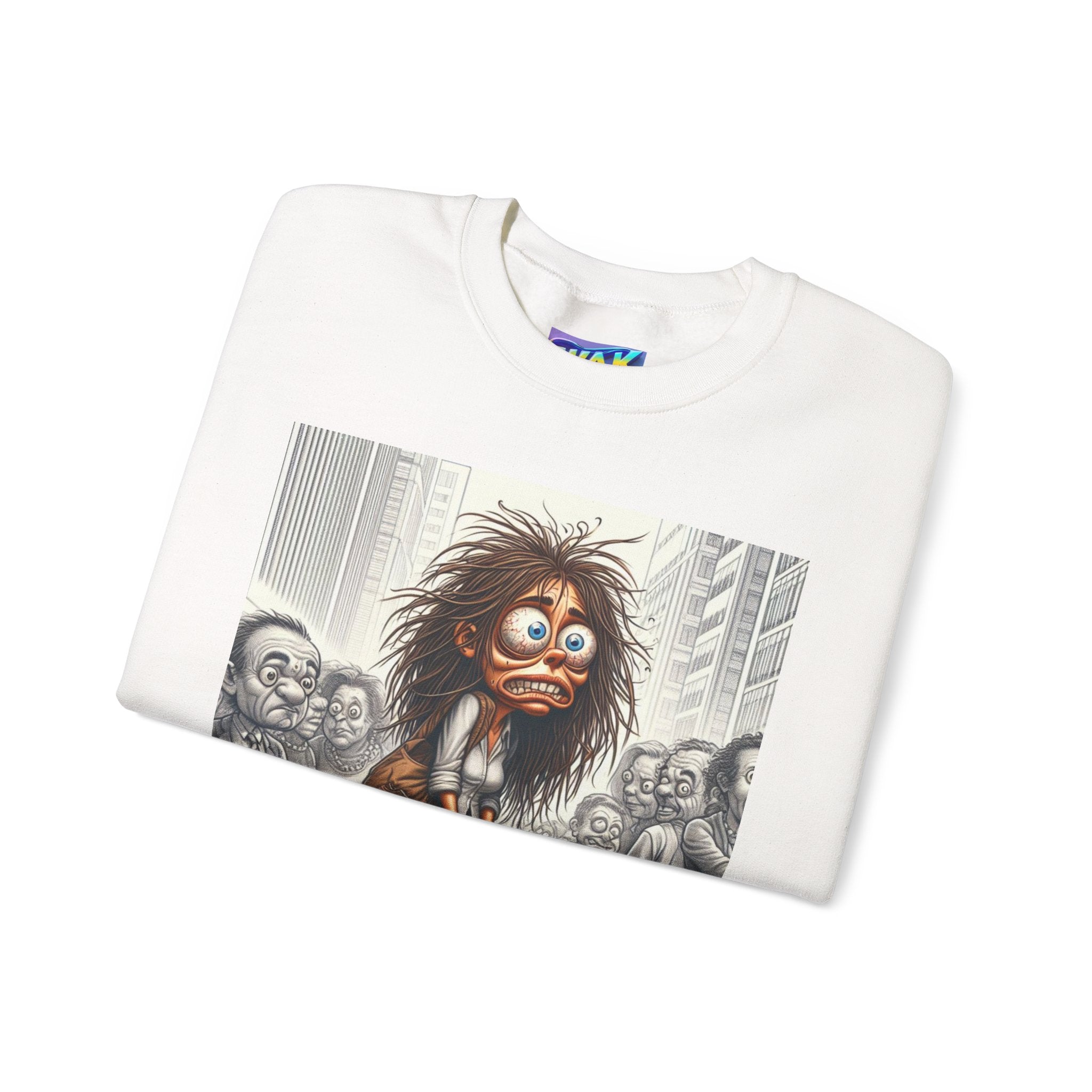 Nervous Breakdown Sweatshirt — Edgy Graphic Crewneck for Mental Health Awareness