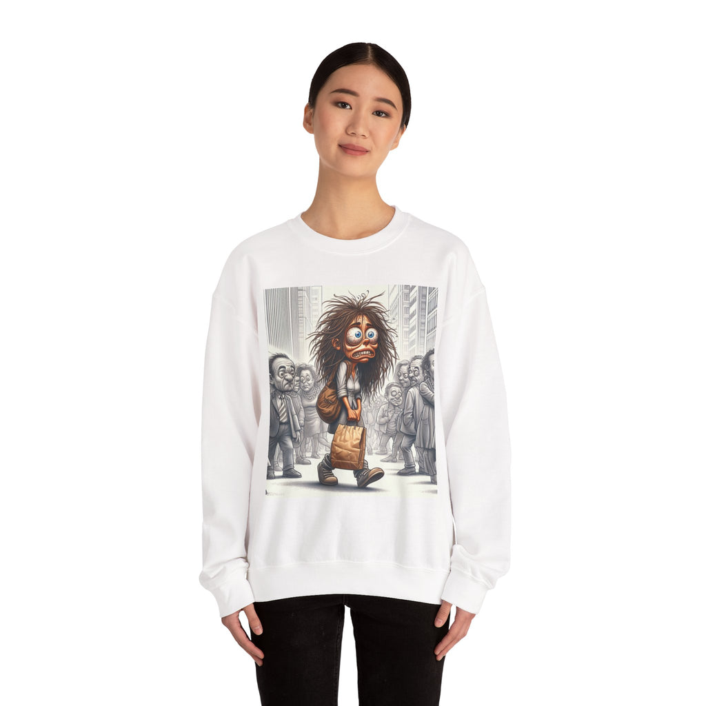 Nervous Breakdown Sweatshirt — Edgy Graphic Crewneck for Mental Health Awareness