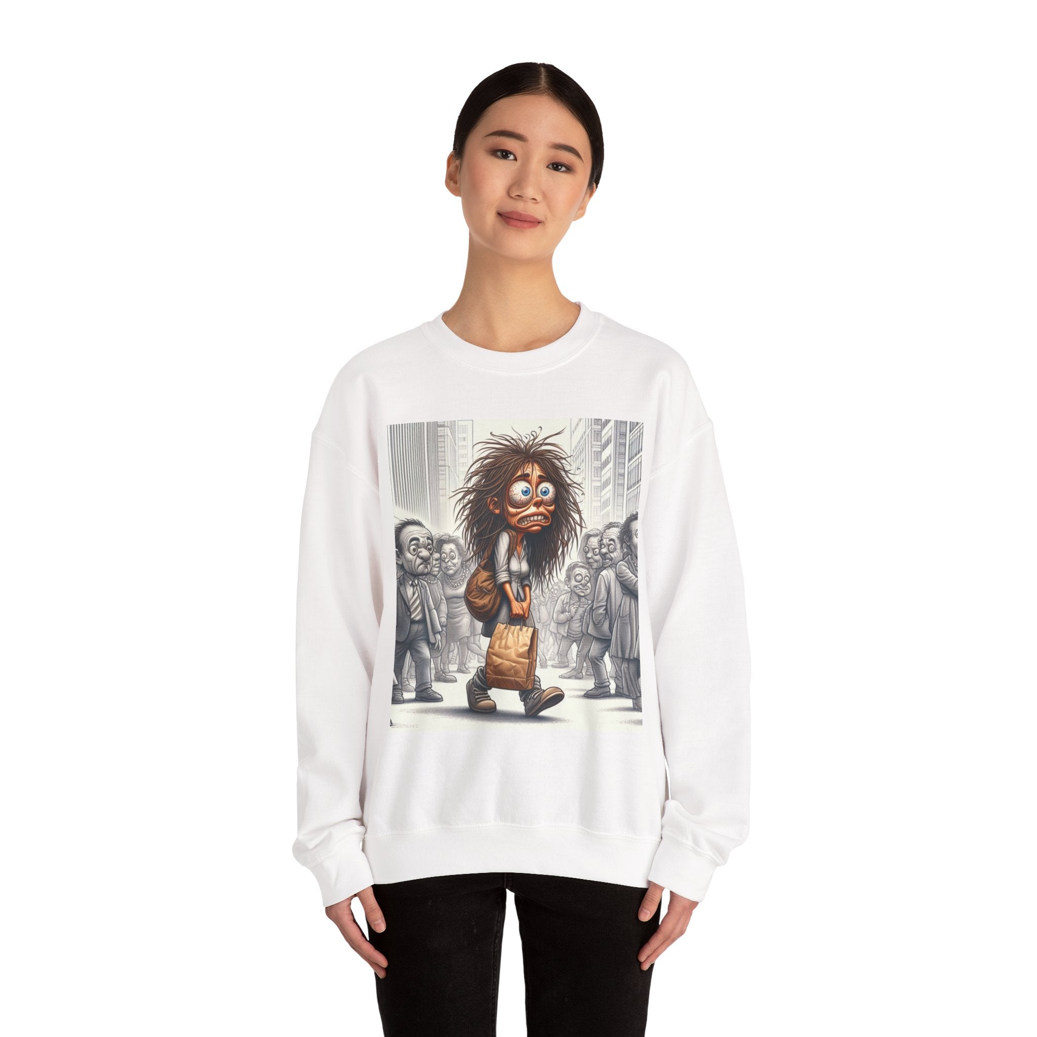 Nervous Breakdown Sweatshirt — Edgy Graphic Crewneck for Mental Health Awareness