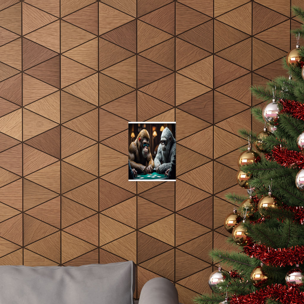 Big Foot Drinking & Gambling Matte Vertical Poster