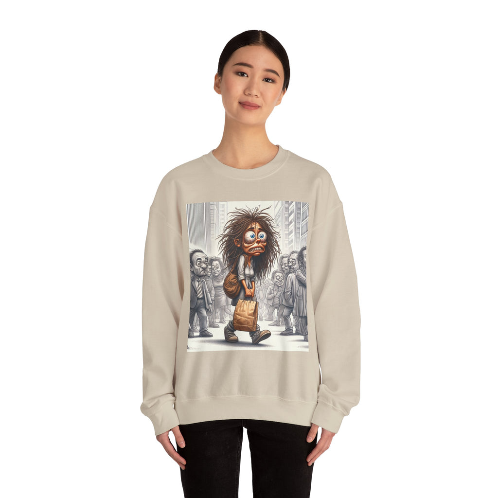 Nervous Breakdown Sweatshirt — Edgy Graphic Crewneck for Mental Health Awareness
