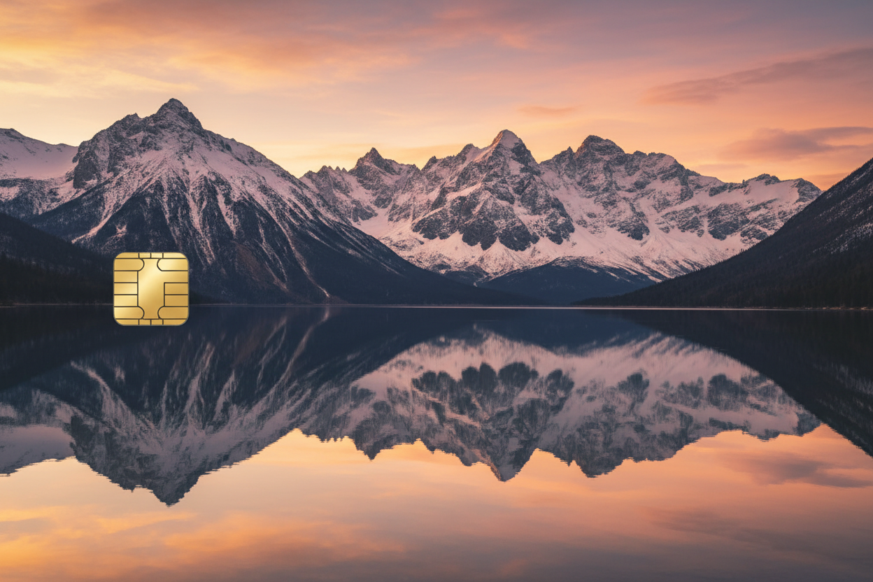 SORRY CHIP NEEDS TO BE HALF way  UP  on left edge of card  thanks 